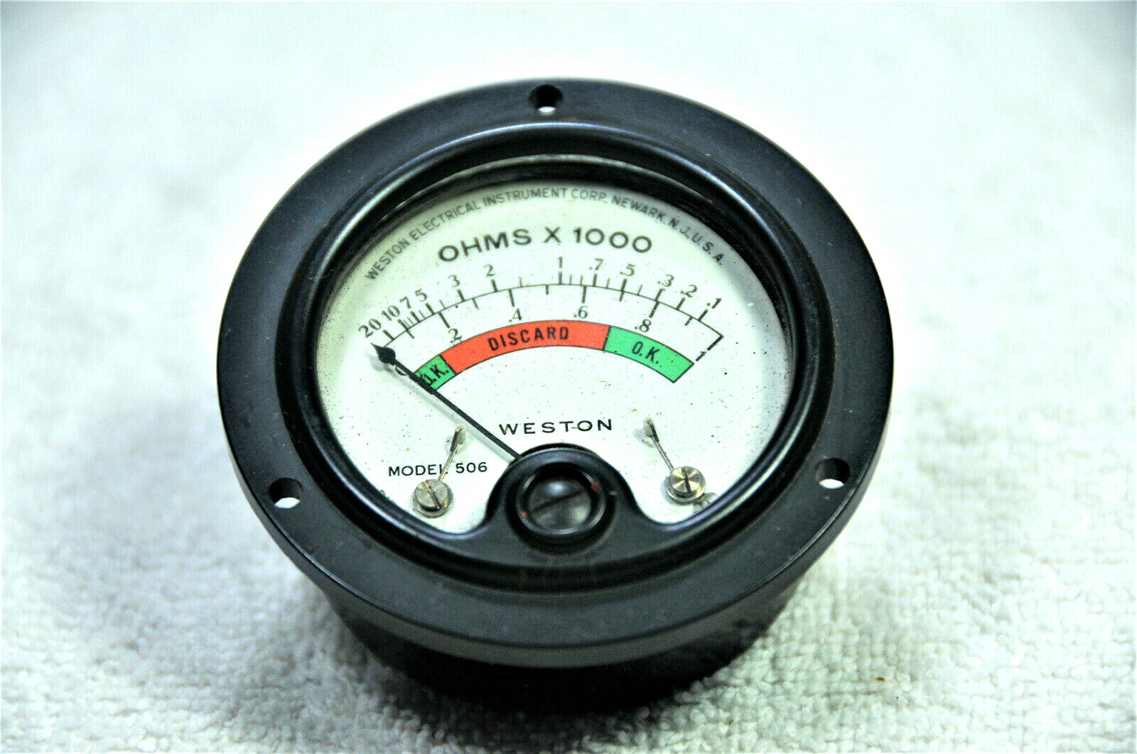 Vintage Weston Model 506 Specialty Panel Meter 10020k Ohm 2.625" eBay