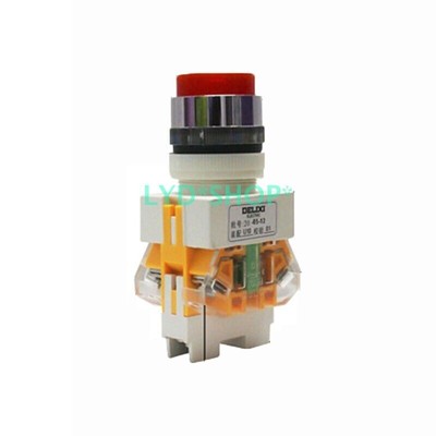 10 PCS New DELIXI LAY7-11D Self Reset Switch Button 1O+1C 22mm AC220V AC/DC24V #