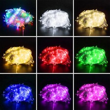Christmas Fairy String Lights 10-2000 LEDs Mains Plug In Tree Indoor&Outdoor UK