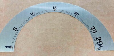 Hermle-Kieninger grandfather clock dial moon chapter ring 230 mm low arch