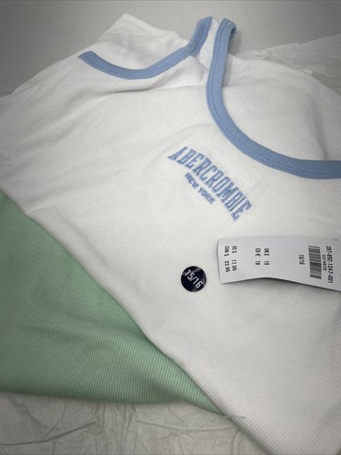 Abercrombie Fitch Girls Size 15-16 Sleeveless t-Shirt Bundle/Packed 2 - Picture 4 of 4