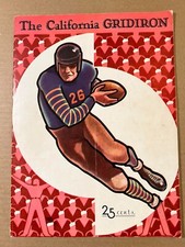 1934 (11/3) California Bears vs Santa Clara Broncos Football Program FAIR+