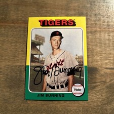 2019 Topps Archives 1975 Base #127 Jim Bunning - Detroit Tigers A63