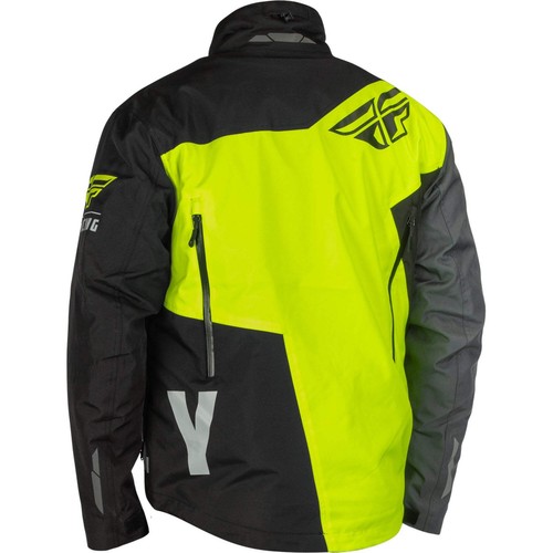 Fly Racing SNX Pro Snow Jacket/Bib Combo - Hi-Vis/Black/Grey - Small - Picture 3 of 6