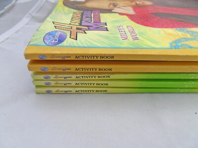 5 New Hannah Montana Activity Books Miley's World & Best Of Both Worlds FreeShip