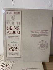 4 - Vtg Hallmark Memory Mount AR6507 Refill for 3-Ring Album 8.25  x9.25  4x5 20