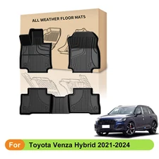 For Toyota Venza Hybrid 2021-2024 Car Floor Mats Liners TPE All Weather Carpet