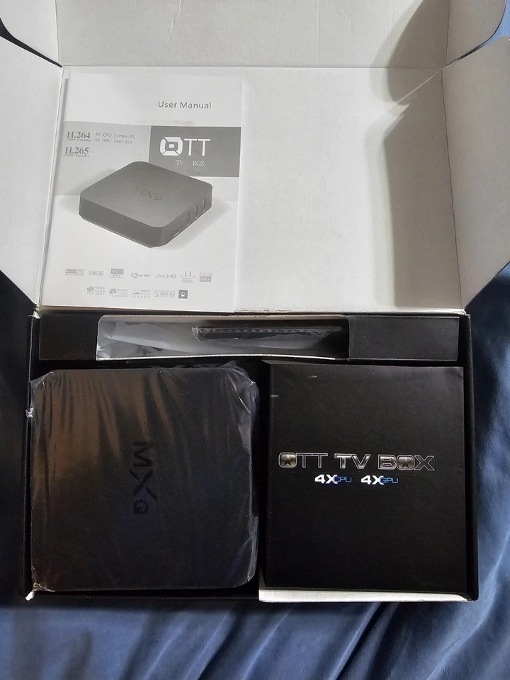 OTT TV Box 4X CPU 4XGPU Android KitKat Internet TV Box 1080p H.264 New - Image 3 of 4