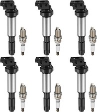 6X Ignition Coil and Spark Plug Fits 2004-2013 Rolls-Royce Phantom 6.7L UF522
