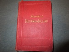 Belgium and Holland: Handbook for Traveler- Karl Baedeker, 1905 maps plans