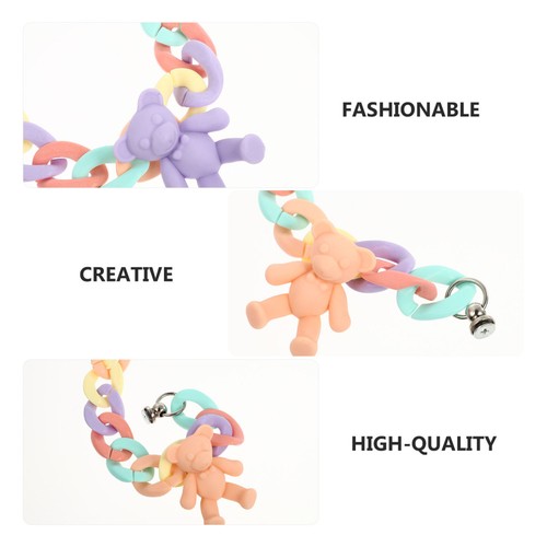 2 Pcs Mobilfunkkoffer Bear Strips Handyhülle Kette Kameraketten-Lanyard - Photo 9/12