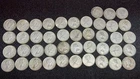 43x Canadian Silver Dimes Mixed Dates 1940–1967, (38 Pre-1967 & 5 1967)