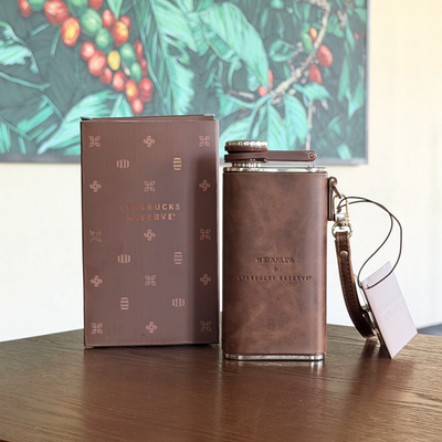 Starbucks Stanley China 2026 Reserve Whiskey Barrel 8oz Flask w