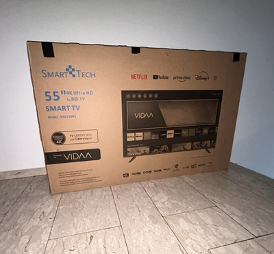 Smart Tech 55 Zoll 4K (2160p) LED Smart TV mit Netflix Modell 55UV10V1