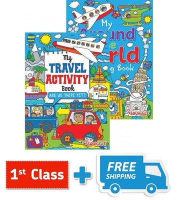 1 X Colouring & Activity Books | Around The World Travel | Kids & Children New