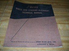 1946 Antique Car John Bean Wheel And Steering Alignment Tech Manual 1946 Antique Car John Bean Wheel And Steering Alignment Tech Manual