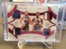 2024-25 Panini Flawless Quad Patches Ruby  Curry Butler Green Kominga 03/15 GSW