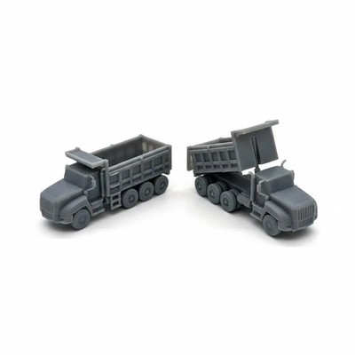 N Scale 1/160 Tri-Axel Dump Truck set of 2 N3010 | Whistle Stop Models