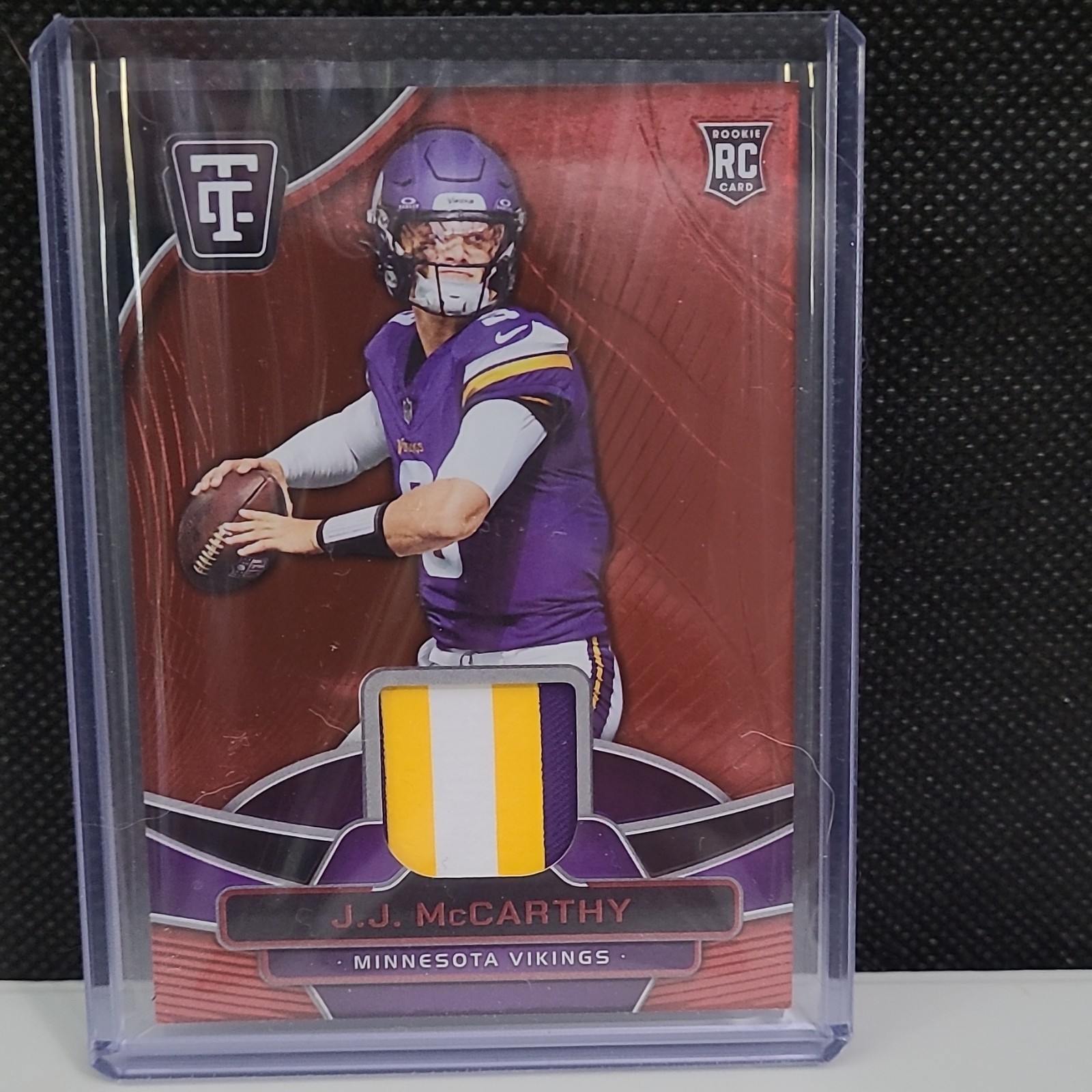 JJ McCarthy Panini Totally Certified Totally Certified Materials #TCMJJM Base