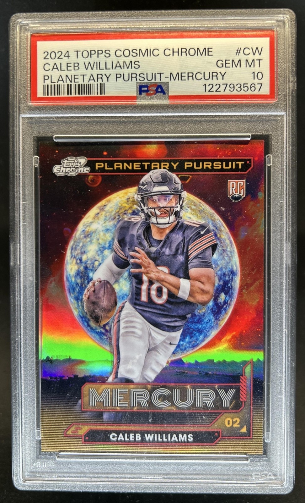 Caleb Williams Topps Cosmic Chrome Planetary Pursuit #CW Mercury