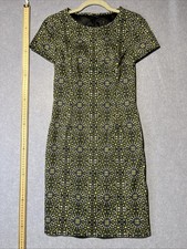 David Lawrence Size 6 Straight Pencil Dress Trellis Pattern Work Party