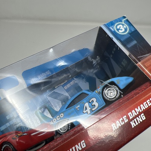 Disney Cars 3 Pack Lenticular Dexter Hoover Mcqueen Race Damaged King New - Picture 2 of 11
