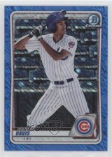 2020 Bowman Chrome Prospects Blue Shimmer Refractor 17/150 Brennen Davis a3i