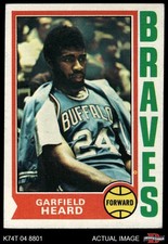 1974 Topps #44 Garfield Heard Braves-BskB Oklahoma 3.5 - VG+