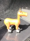 Vintage Fisher Price Original Little People Light Brown Horse W/ Black Mane EVC