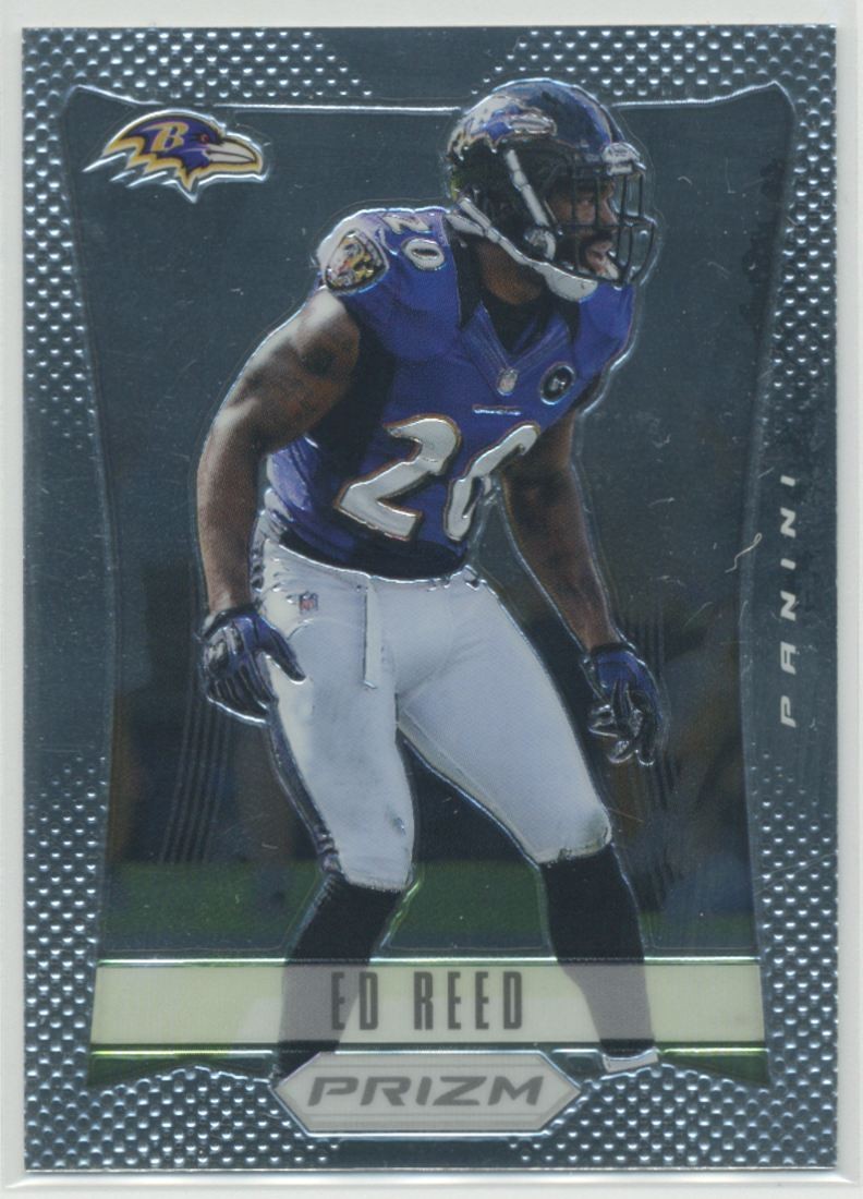 Ed Reed 2012 Panini Prizm Football Card #14 Baltimore Ravens