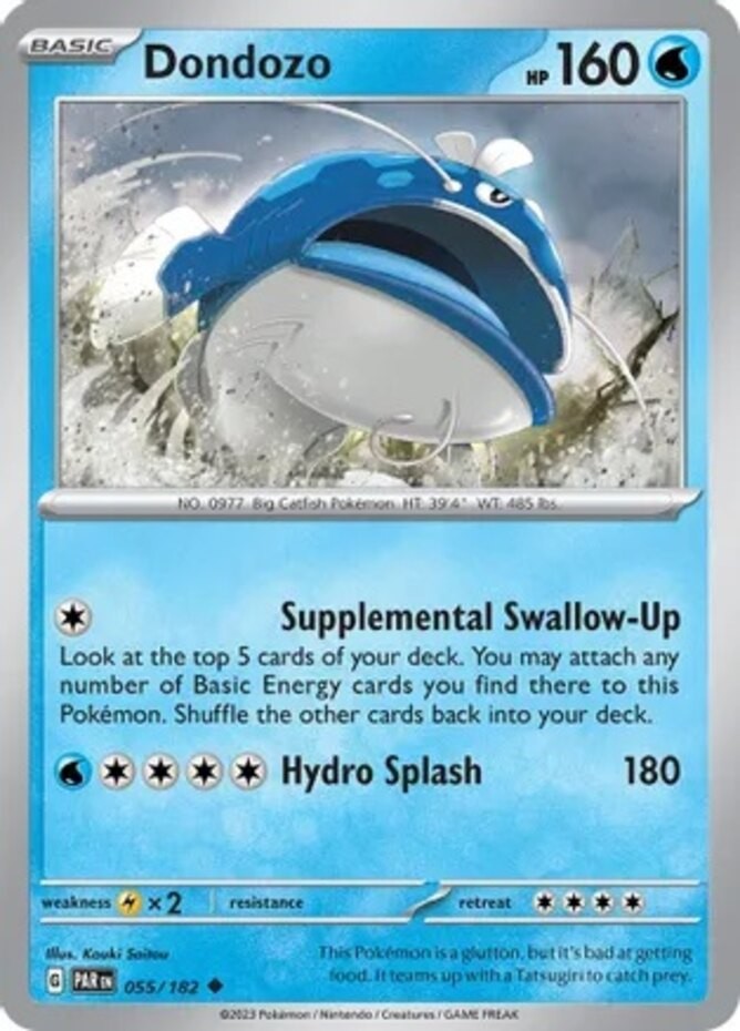 Dondozo - 055/182 - Uncommon (Lp) Paradox Rift - Water Pokémon