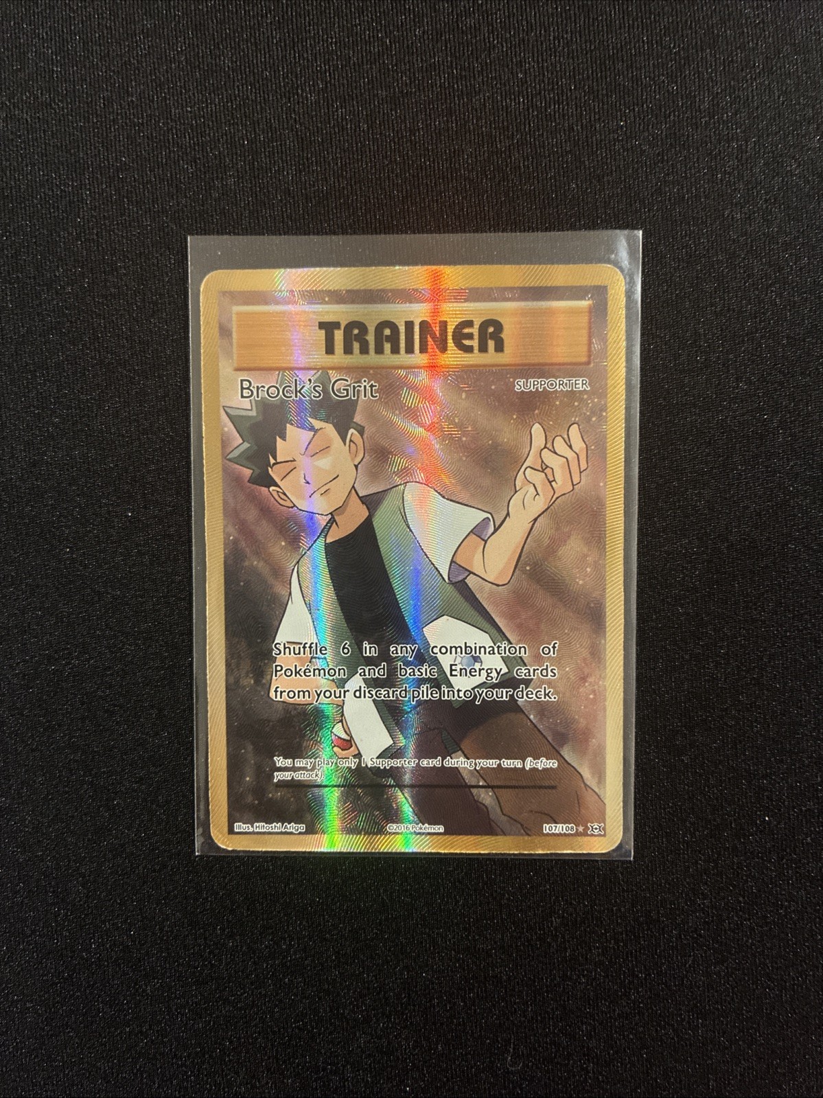 Brocks Grit 107/108 XY Evolutions NM Full Art Pokemon Card