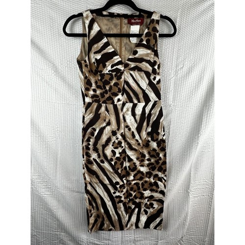 Max Mara studio animal print dress size 6