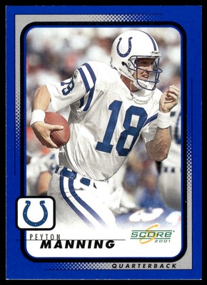 2001 Score Select #88 Peyton Manning Indianapolis Colts