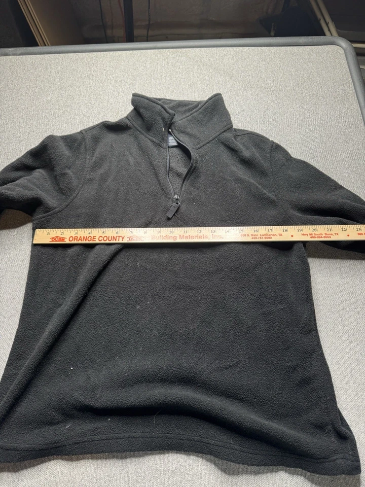 Sudadera polar negra Faded Glory para mujer L 12/14 pecho 43 manga larga 24957 Foto 2 de 3