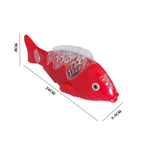 Simulation Swimming Electric Fish Toy Kids LED Lighting Music Interaction To _dy - Picture 4 of 12
