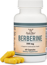 Berberine Supplement 500mg, 60 Capsules Third Party Tested, Non-GMO, Gluten Fre