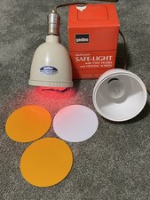 Yankee Safe Light Filters 2 Bulbs Electric Cord 5 Polycontrast Acetate Filters