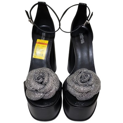 Michael Michael Kors Elodie Rosette Platform Sandal Size US 9M