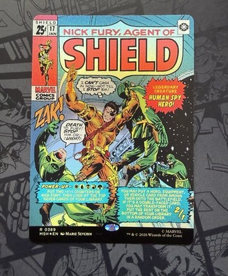 MTG Marvel Super Heroes - Nick Fury, Agent of SHIELD Foil (Borderless) (R0389)