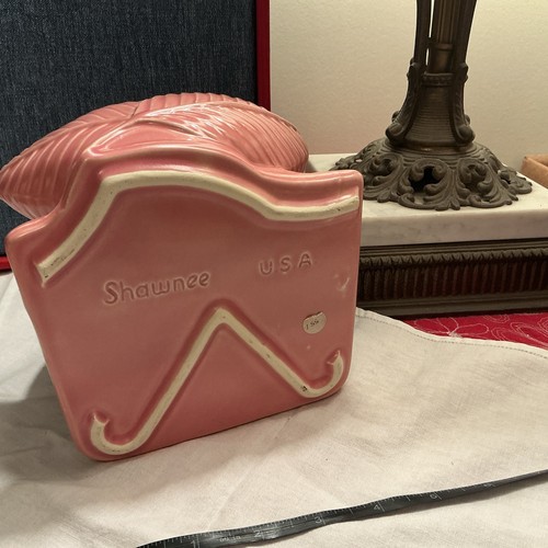 Mid-Century Pink & Black Shawnee Elephant Planter - Very Good Condition - Picture 7 of 7