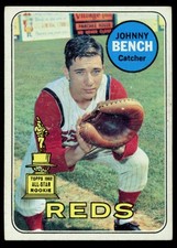 1969 Topps - Johnny Bench #95 VGEX-EX (creased)