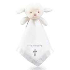 Lamb Lovey, Baptism Gifts for Girl  Boys - Loveys for Babies, Soft Embroider...