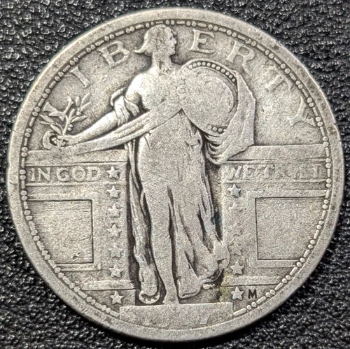 1917 Type 1 Standing Liberty Silver Quarter 25C - Old Glory C&C 1c Auction!