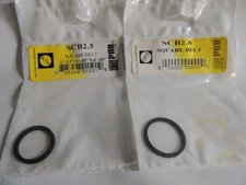 New 2 PRB 1 each SCB2.5 + SCB2.8 Square Cut Belts for VCR Cassette CD/DVD Drive
