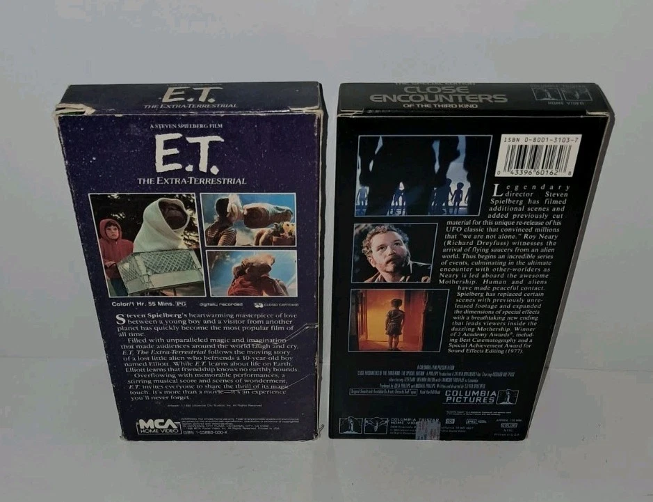 E.T. The Extra Terrestrial & Close Encounters Of The Third Kind VHS Spielberg - Image 3 of 4