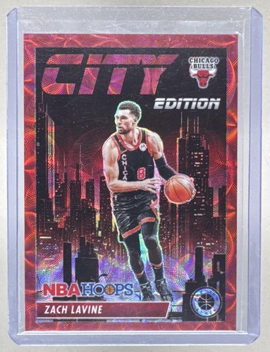 Zach LaVine 2023 Panini Hoops Premium Stock #17 Red Prizm City Edition
