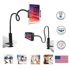 Flexible Gooseneck Tablet and Cell Phone Holder - Ideal for Relaxation & Work