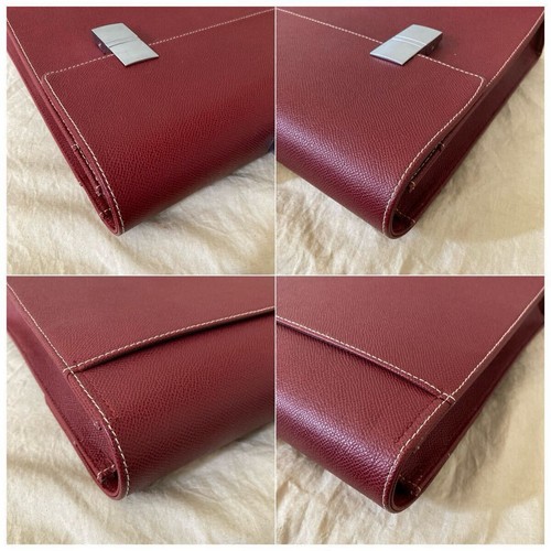 Porsche Design Business Bag Genuine Leather Red Briefcase Document Bag - Picture 7 of 10