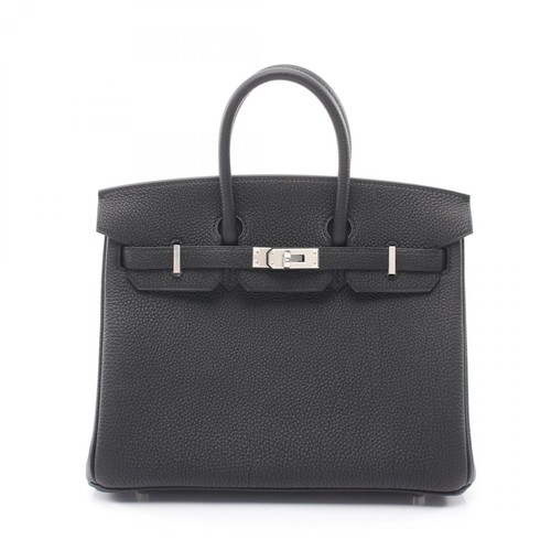 HERMES Birkin 25 Handbag G Togo leather Black SHW women